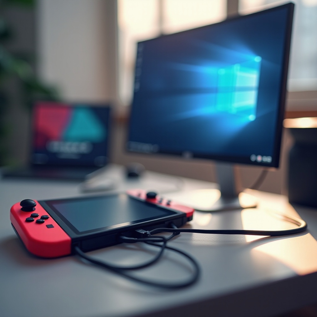 nintendo switch на компьютерный монитор