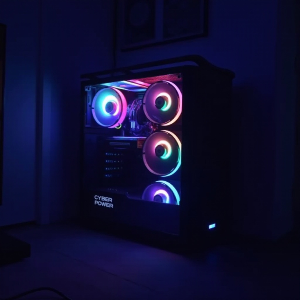 как изменить RGB на компьютере CyberPower