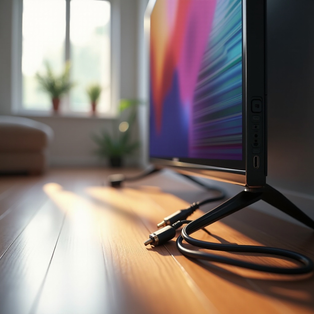 televisor con entradas de video por componentes