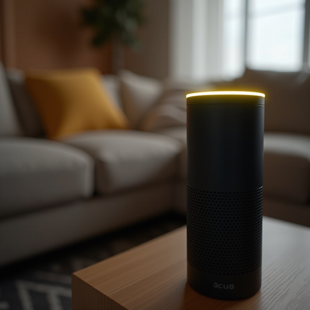 ¿Por qué hay una luz amarilla en mi Alexa?