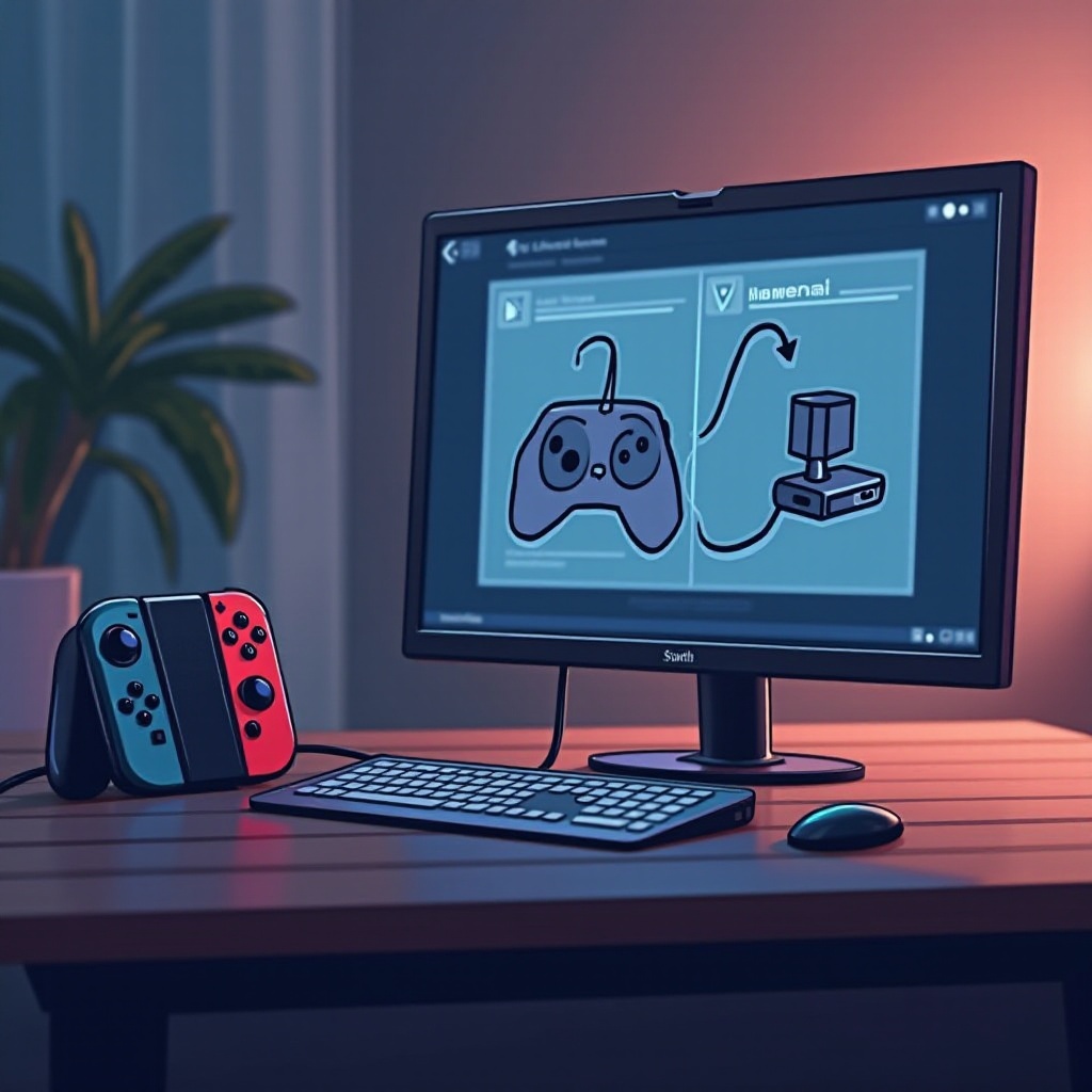 ニンテンドースイッチをコンピューターモニターに