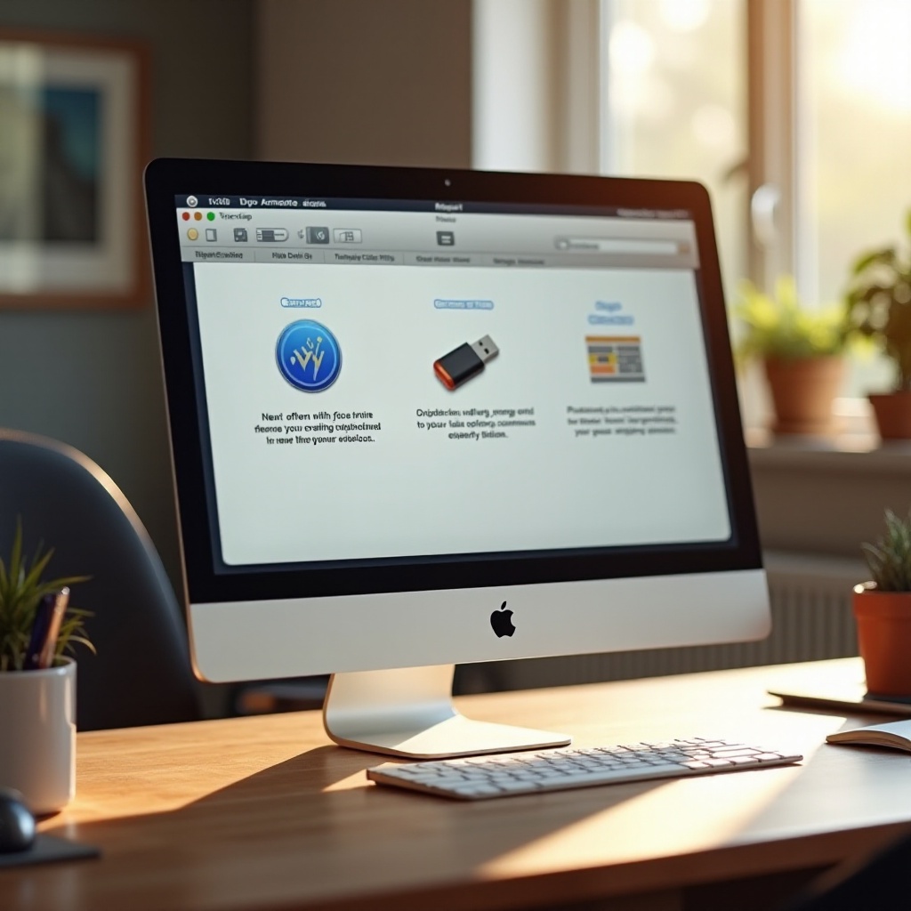 cara mengeluarkan flash drive di Mac