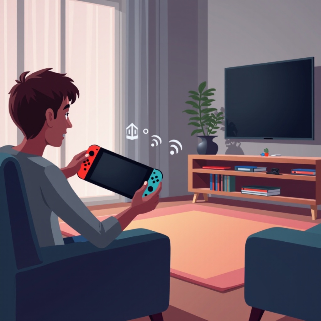 cómo conectar el interruptor al televisor de forma inalámbrica