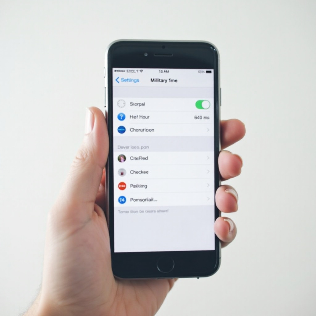 cara mengubah iPhone ke format waktu militer