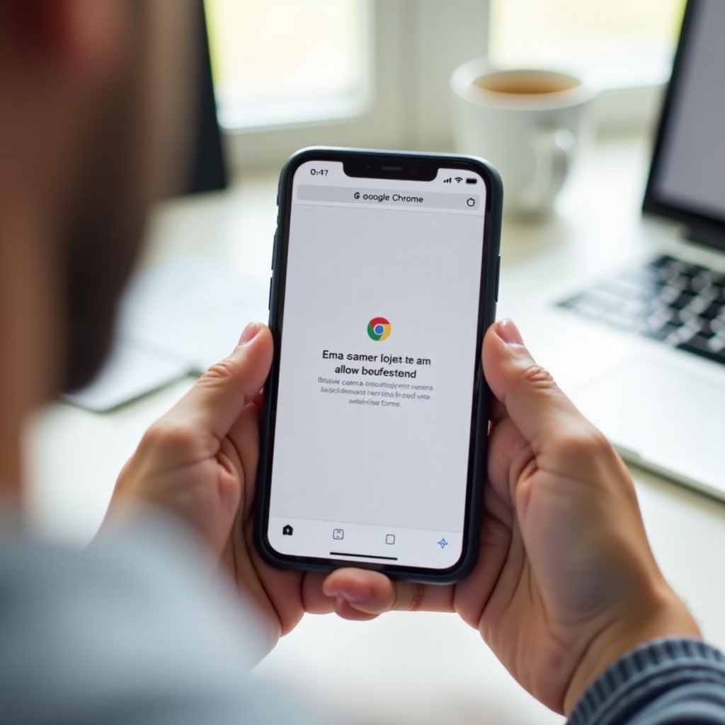 cómo permitir el acceso a la cámara en Chrome en iPhone