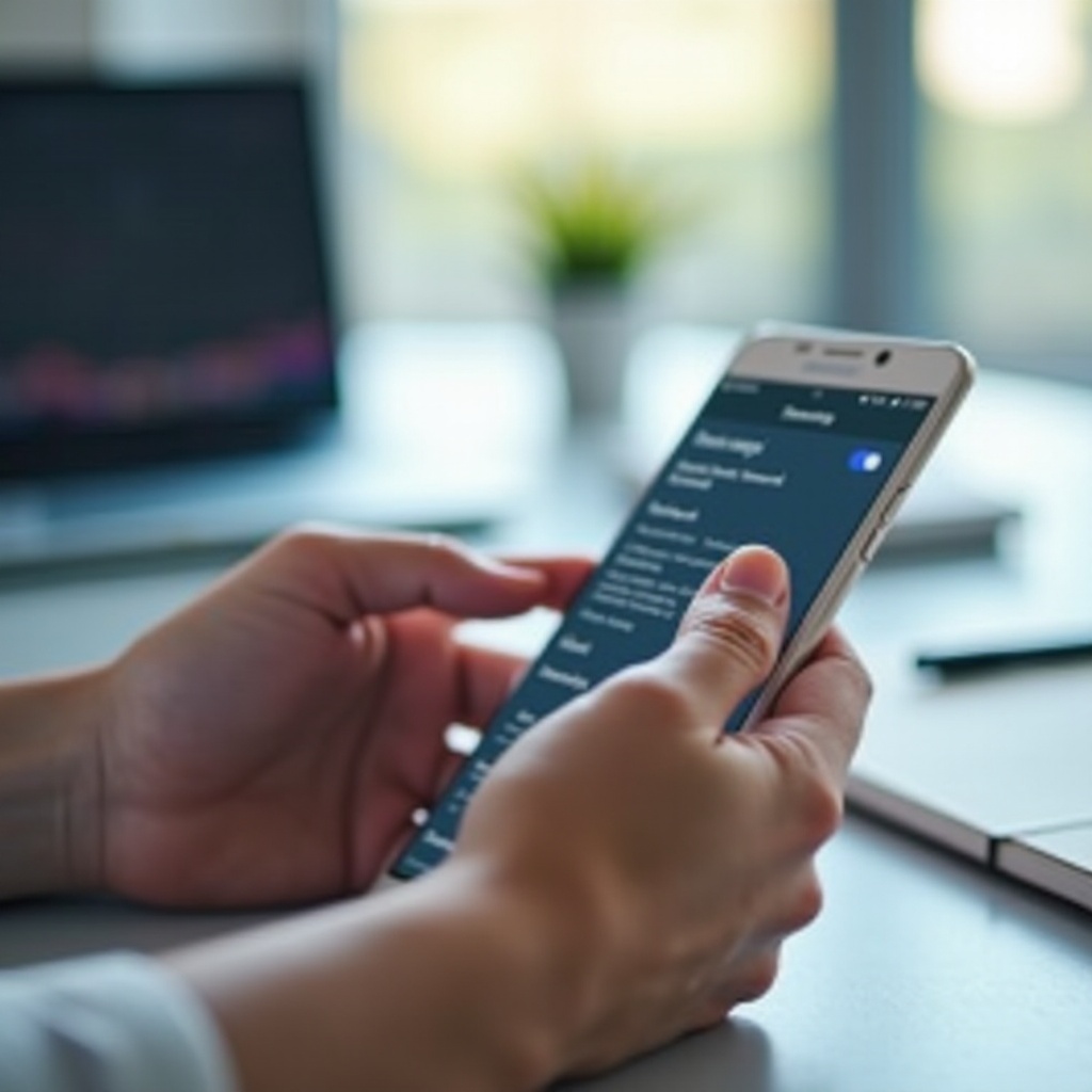 cómo desactivar el sonido de escritura en Samsung