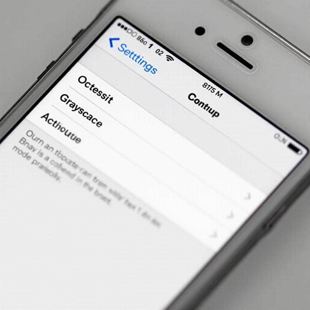 jak ustawić iPhone'a na skalę szarości