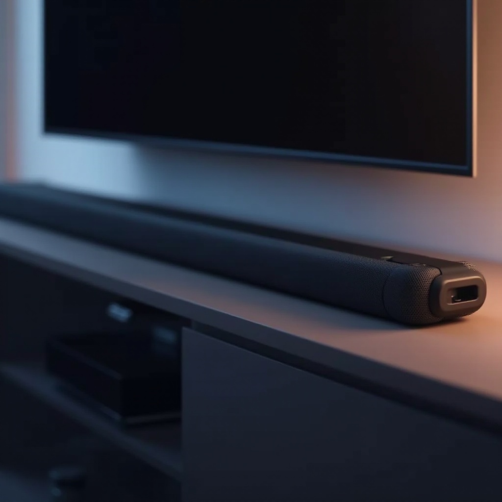 barra de sonido con salida para auriculares