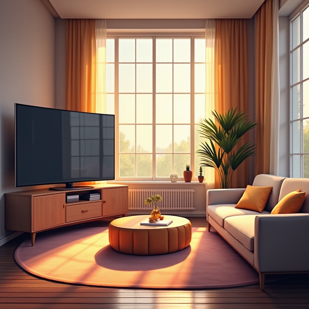 изогнутый телевизор против плоского